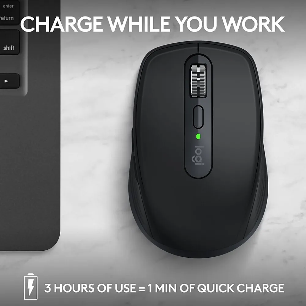 Sale Logitech MX Anywhere 3S Wireless Optical USB Mouse, Black (910-006928) Graphite