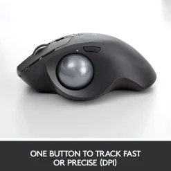 Discount Logitech MX Ergo Plus Wireless Ergonomic Optical 2.4 GHz Mouse, Black (910-005178)