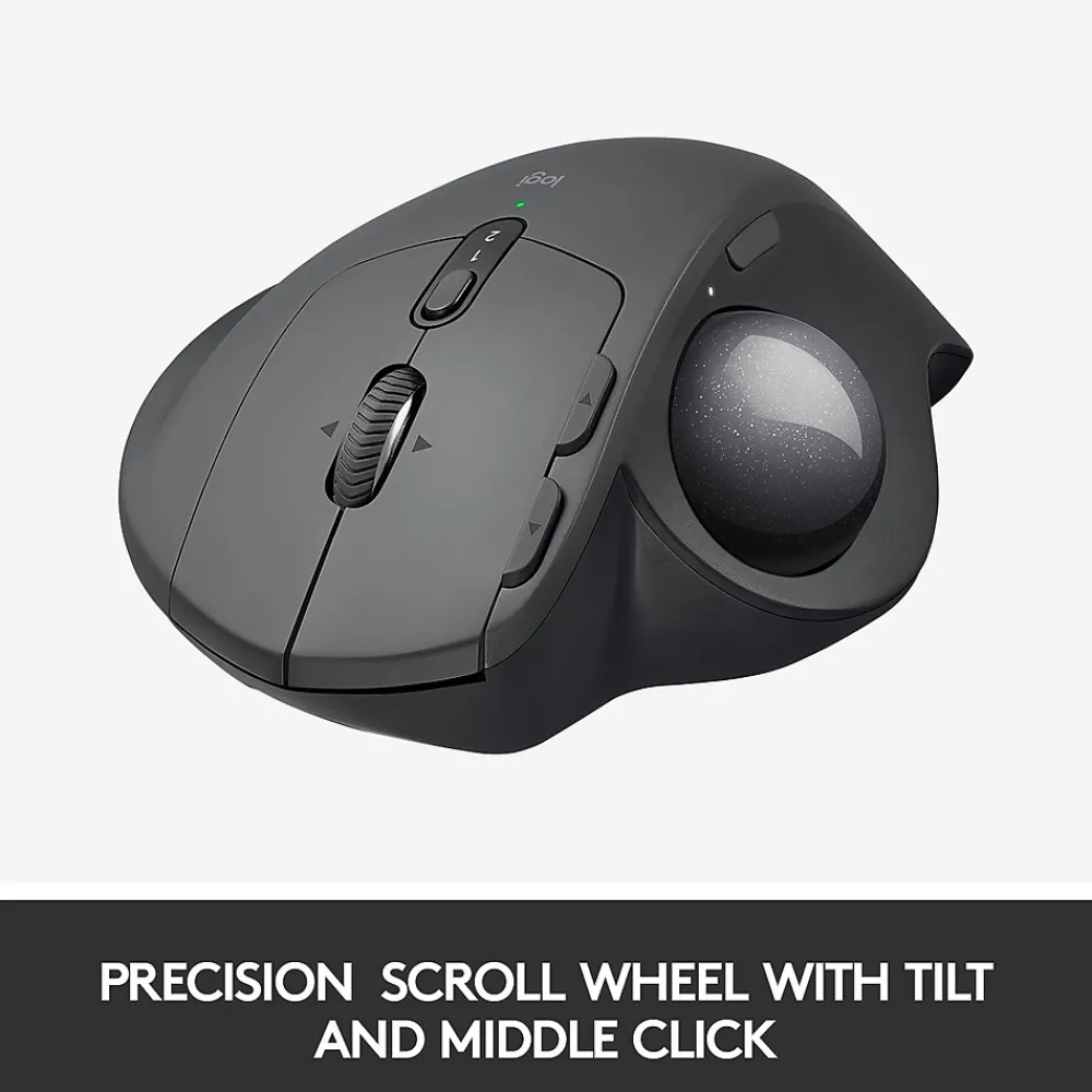 Discount Logitech MX Ergo Plus Wireless Ergonomic Optical 2.4 GHz Mouse, Black (910-005178)