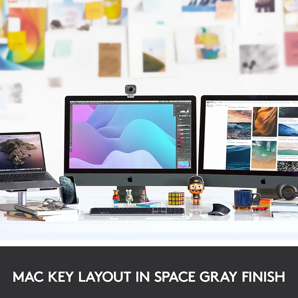Best Logitech MX Keys for Mac Wireless Keyboard, Space Gray (920-009552)