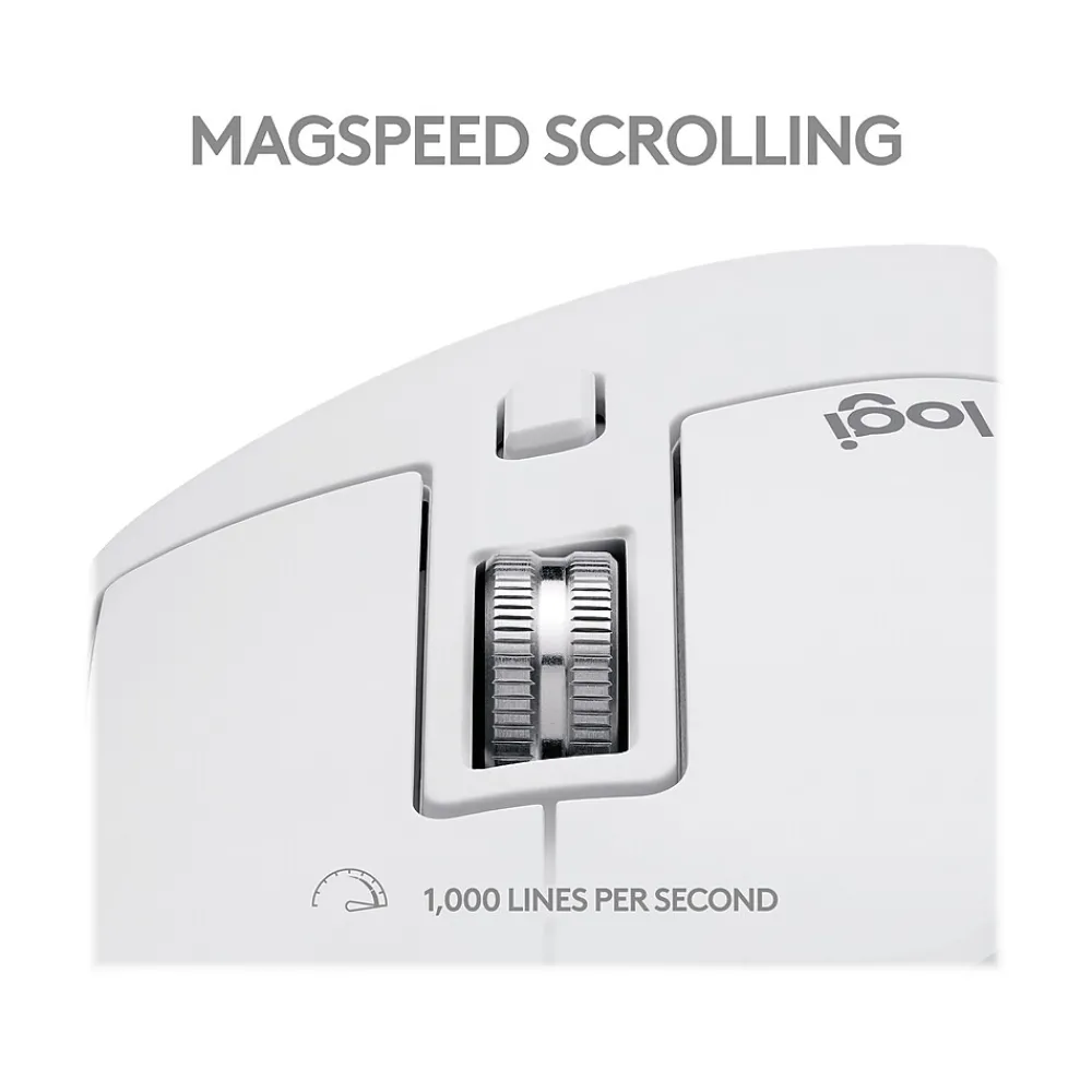 Best Logitech MX Master 3S for Mac Ergonomic Wireless Optical Bluetooth Mouse, Pale Gray (910006570)
