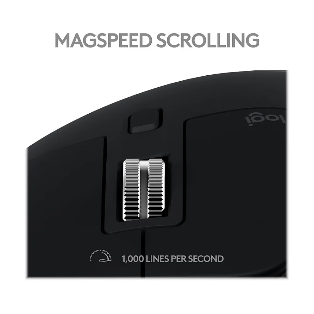 Sale Logitech MX Master 3S for Mac Ergonomic Wireless Optical Mouse, Space Gray (910-006569)