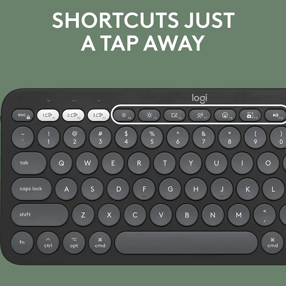 Online Logitech Pebble 2 Wireless Mouse Keyboard Combo, (920-012200) Tonal Graphite