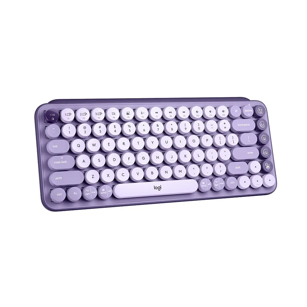 Best Logitech POP Keys Wireless Mechanical Keyboard, Cosmos (920-011233)