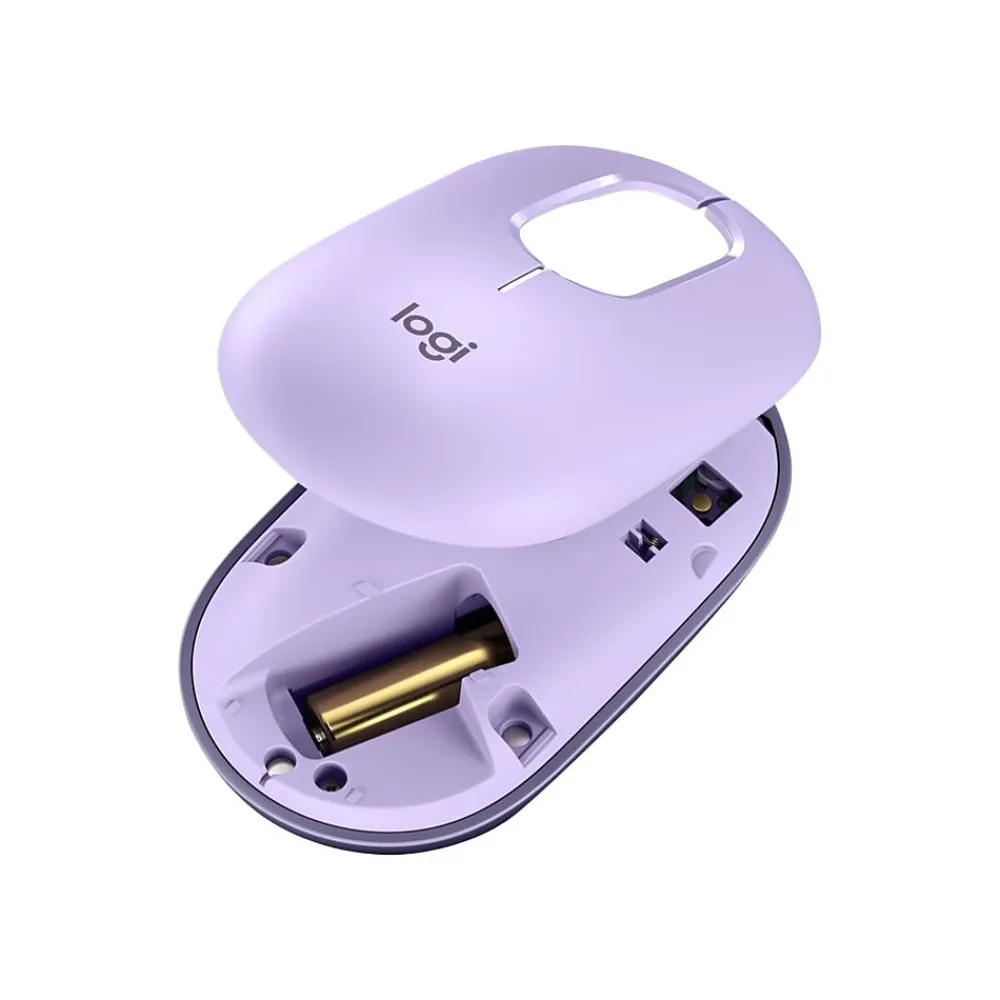 Best Logitech POP Wireless Optical Mouse, Cosmos Lavender (910-006624)