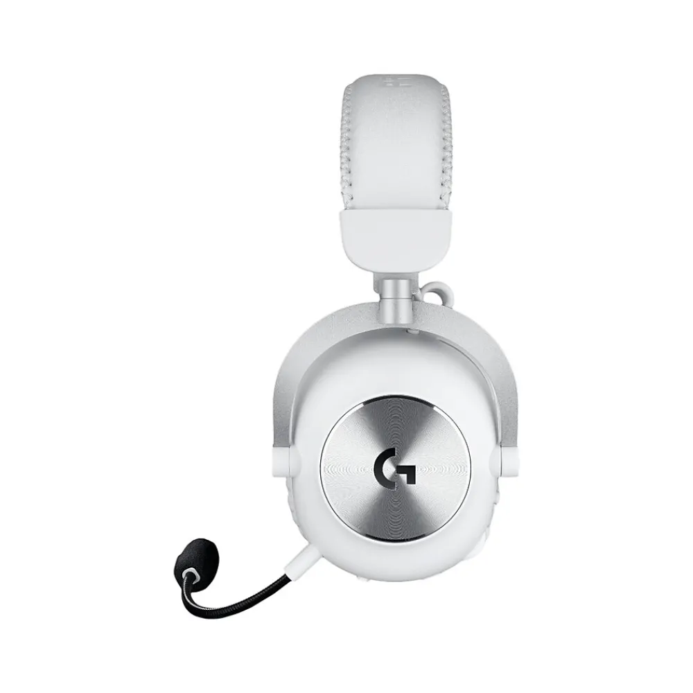 Logitech PRO X 2 LIGHTSPEED Wireless Bluetooth Stereo Gaming Over-the-Ear Headset, 3.5mm, (981-001268) White