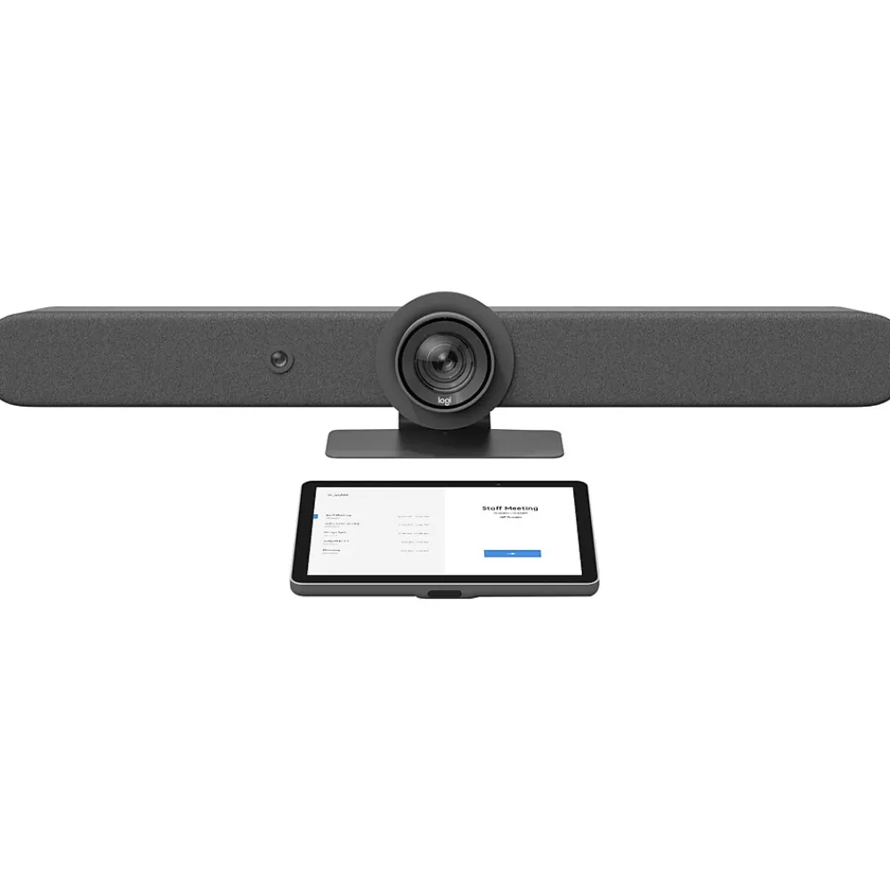 New Logitech Rally Bar + Tap IP HD 4K Bundle, Graphite (991-000419)