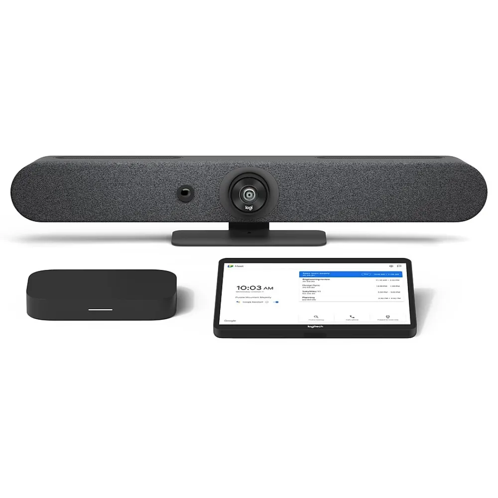 Online Logitech Rally Bar Mini Graphite + Tap + Meet Compute for Google Meet Rooms