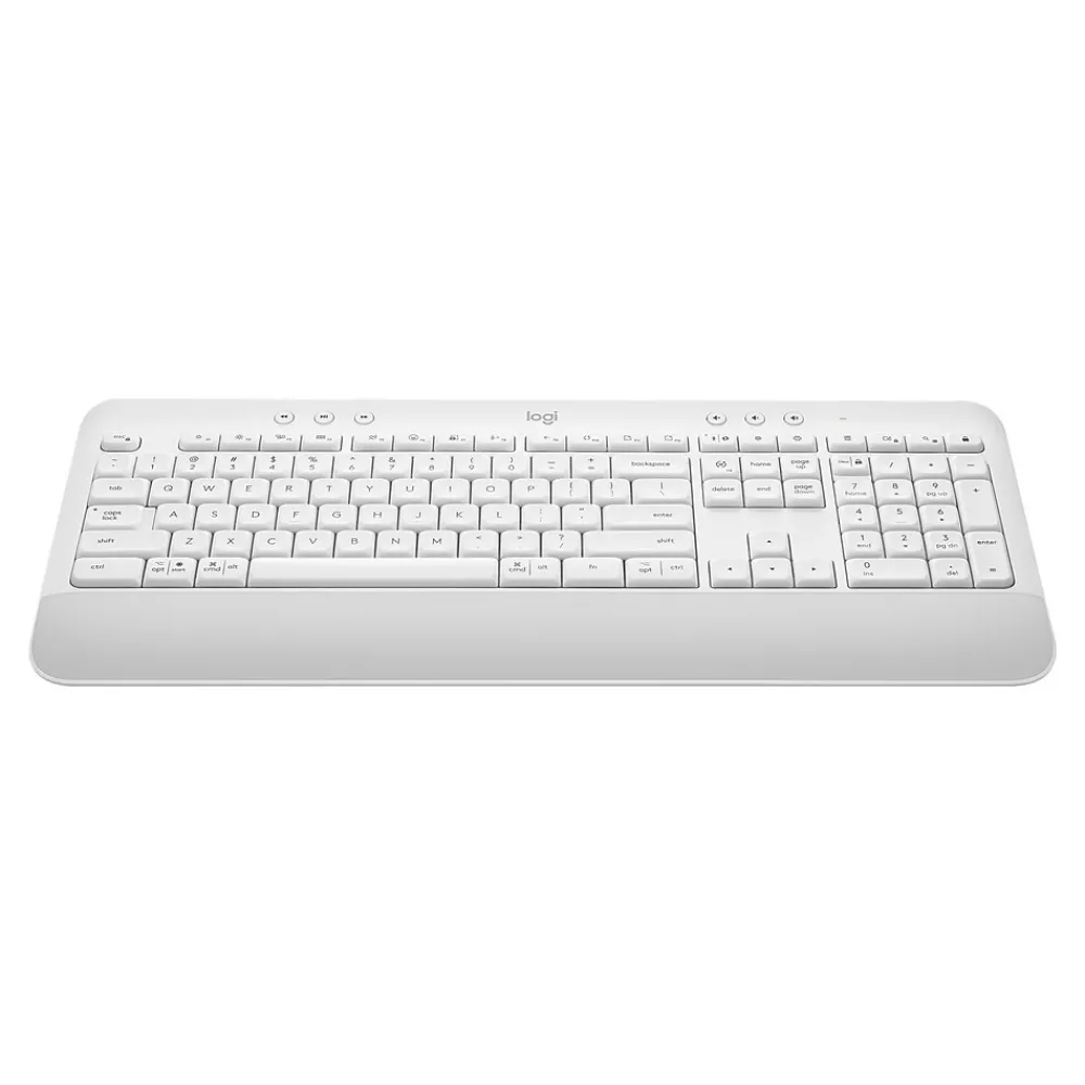 Clearance Logitech Signature K650 Wireless Keyboard with Wrist Rest, Off-White (920-010962)