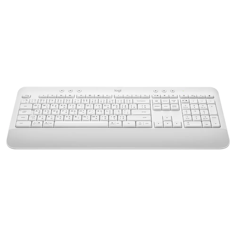 Clearance Logitech Signature K650 Wireless Keyboard with Wrist Rest, Off-White (920-010962)
