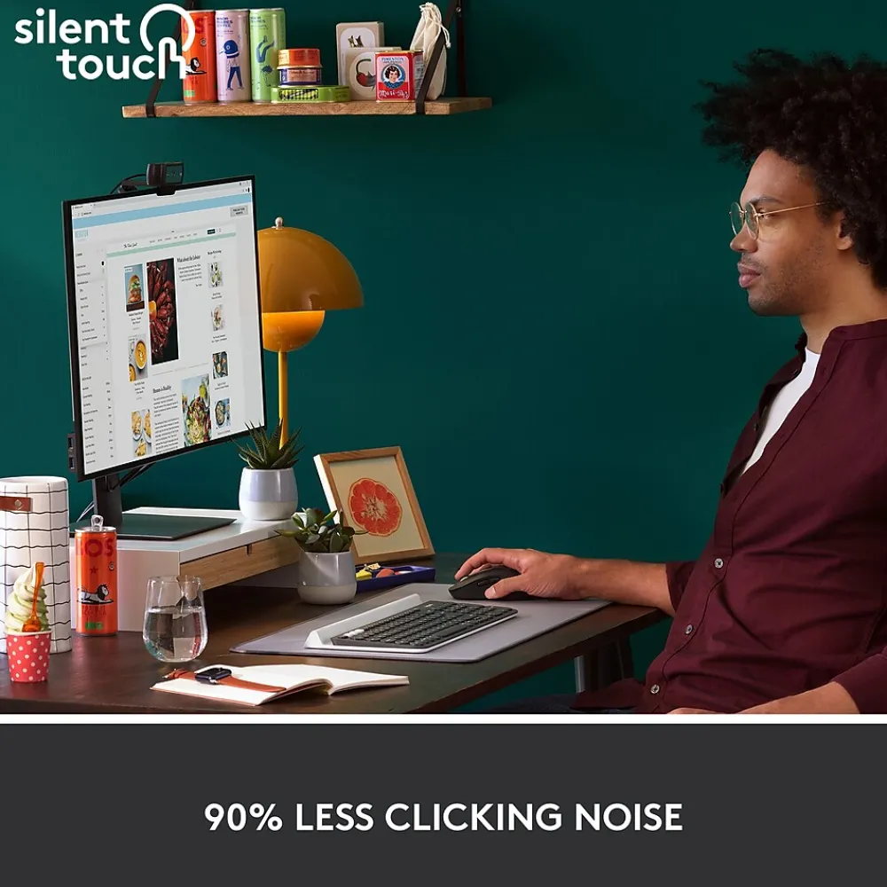 Clearance Logitech Signature M650 Large Wireless Ergonomic Optical Bluetooth & USB Mouse, (910-006231) Graphite