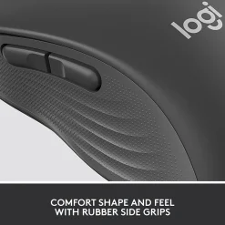 Clearance Logitech Signature M650 Large Wireless Ergonomic Optical Bluetooth & USB Mouse, (910-006231) Graphite