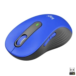 Hot Logitech Signature M650 Large Wireless Optical USB Mouse, Classic Blue (910-006232)