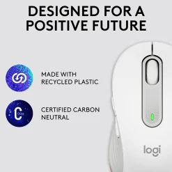 New Logitech Signature M650 Wireless Optical USB Mouse, Off-White (910-006252)