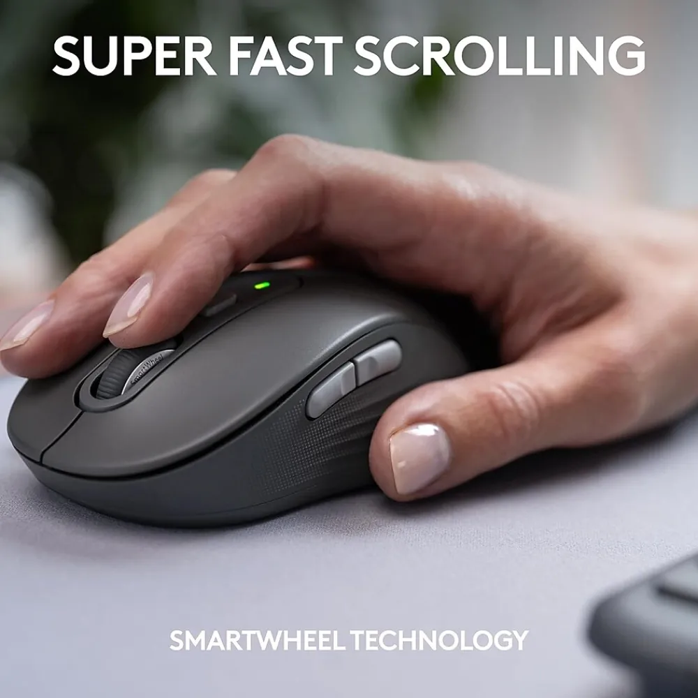 Best Logitech Signature Slim MK955 Wireless Keyboard and Mouse Combo, Graphite (920-012427)