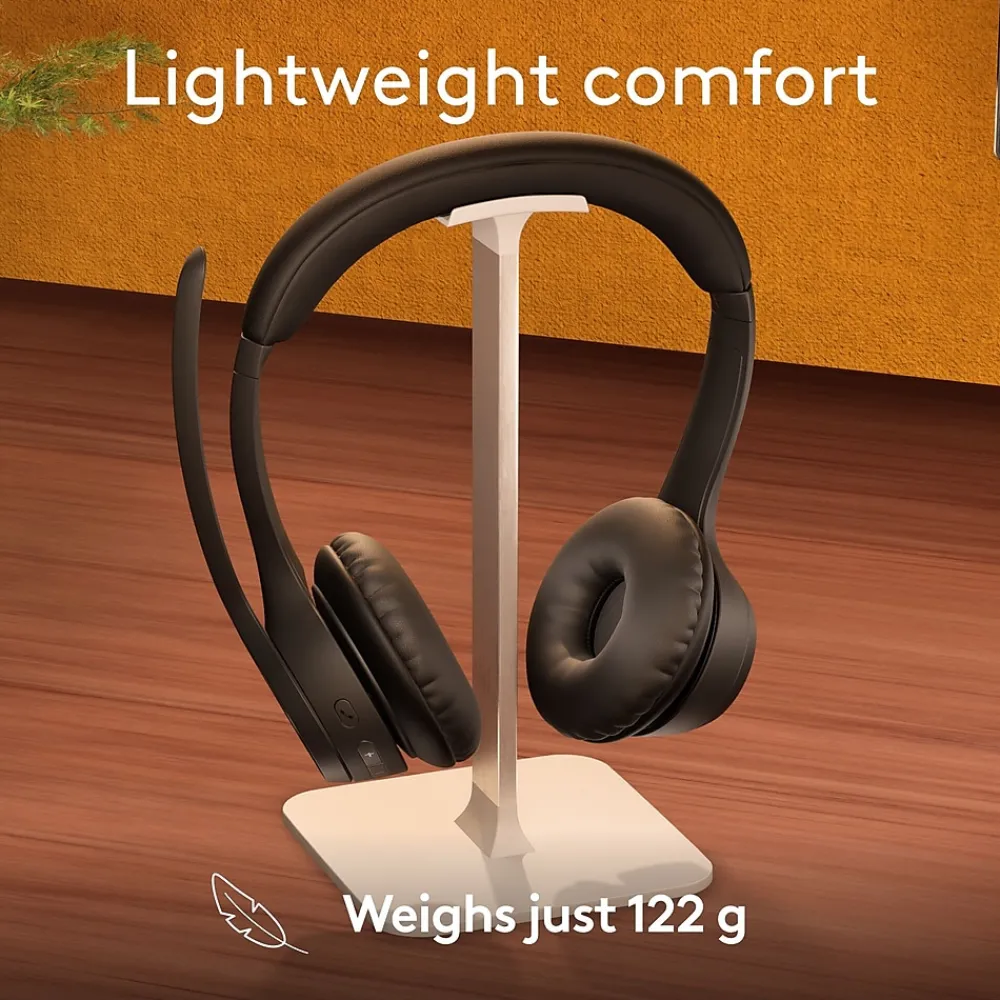 Hot Logitech Zone 305 Wireless Noise Canceling Bluetooth Headset, Black (981-001452)