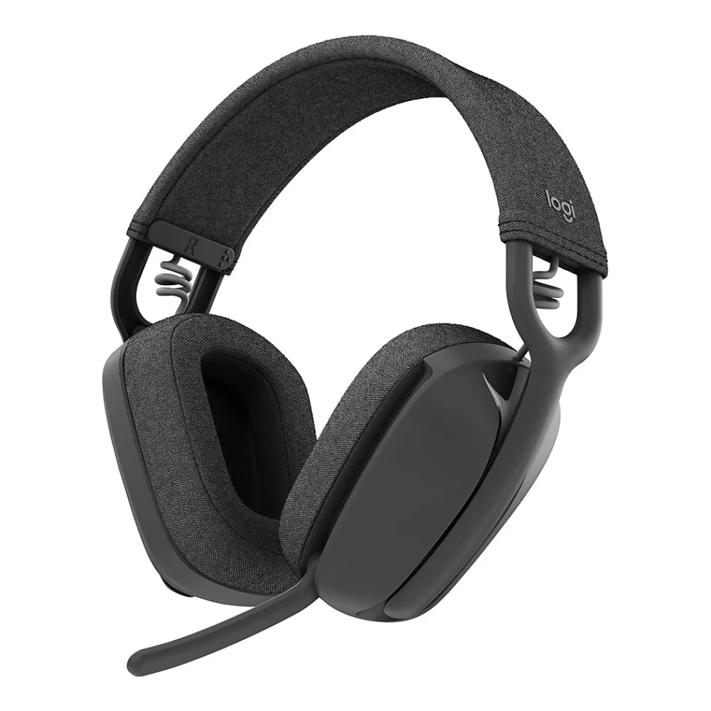 Hot Logitech Zone Vibe 100 Wireless Noise Canceling Bluetooth Headset, Graphite (981-001256)