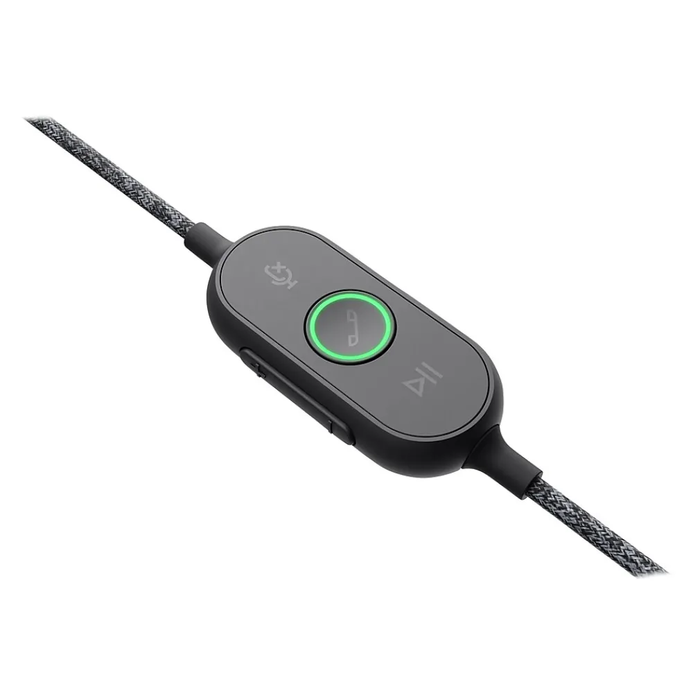 Online Logitech Zone Wired Noise Canceling Stereo Computer Headset, Over-the-Head, Graphite (981-000876)