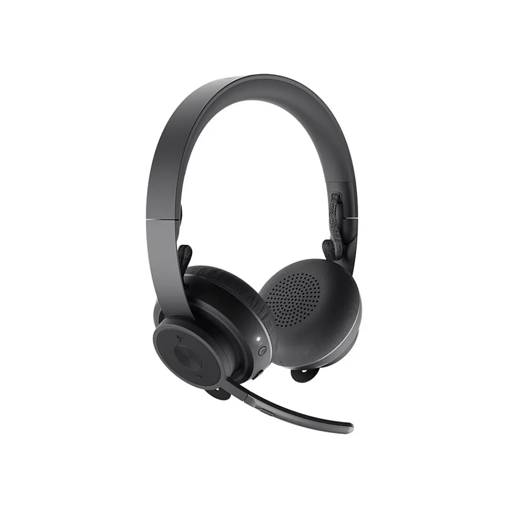 New Logitech Zone Wireless Plus UC Bluetooth Stereo Mobile Headset, Black (981-000918)