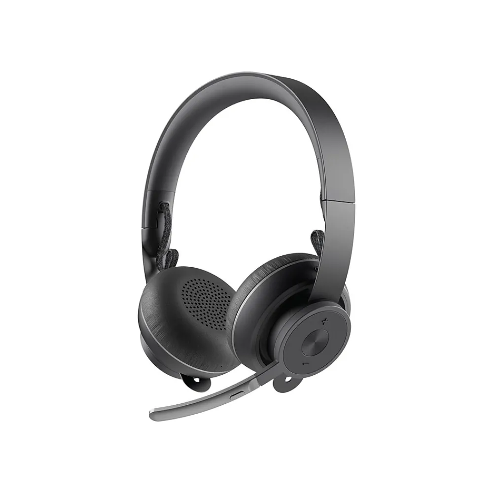 New Logitech Zone Wireless Plus UC Bluetooth Stereo Mobile Headset, Black (981-000918)