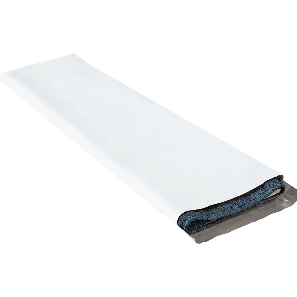 Partners Brand Long Poly Mailers, 18" x 48", White, 25/Case (LPM1848)