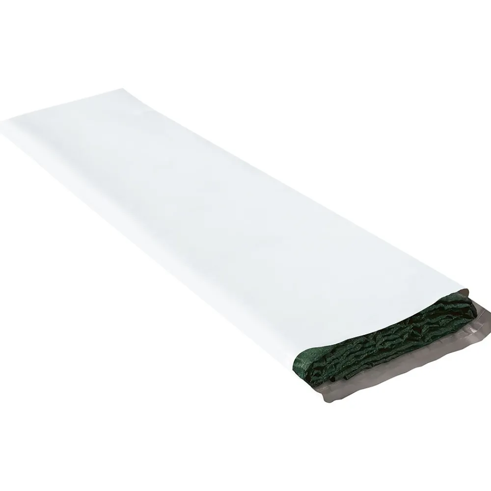 Hot Partners Brand Long Poly Mailers, 18" x 51", White, 25/Case (LPM1851)