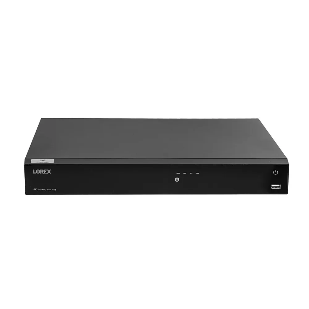 Lorex Fusion 4K 8.0-MP 16-Camera-Capable 4-TB NVR System with 8 IP Bullet Cameras, White (N864A64B-8CA8)