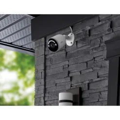 Lorex Fusion 4K 8.0-MP 16-Camera-Capable 4-TB NVR System with 8 IP Smart-Deterrence Bullet Cameras, White (N864A64B-8AB8)