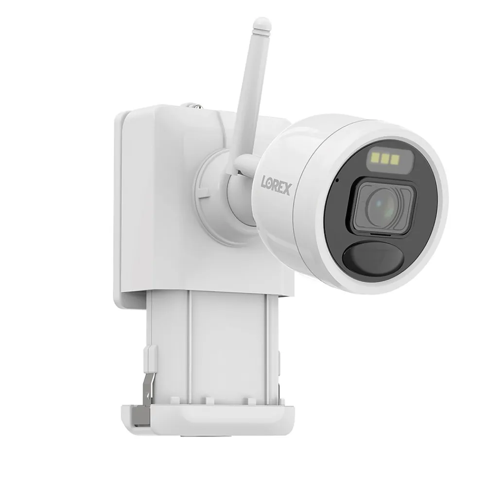 Lorex 2K 4.0-MP 8-Camera-Capable 32-GB NVR System with 4 Outdoor Wi-Fi Battery Security Cameras, White (L4248D-4AA4-E)