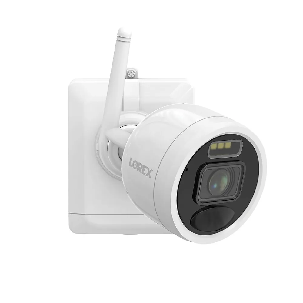 Lorex 2K 4.0-MP 8-Camera-Capable 32-GB NVR System with 4 Outdoor Wi-Fi Battery Security Cameras, White (L4248D-4AA4-E)
