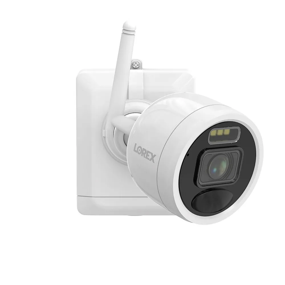 Lorex Outdoor Wireless 2K 4.0-MP 8-Camera Capable 1-TB NVR System with 4 Wi-Fi Battery Security Cameras, White (L42481-4AA4-E)