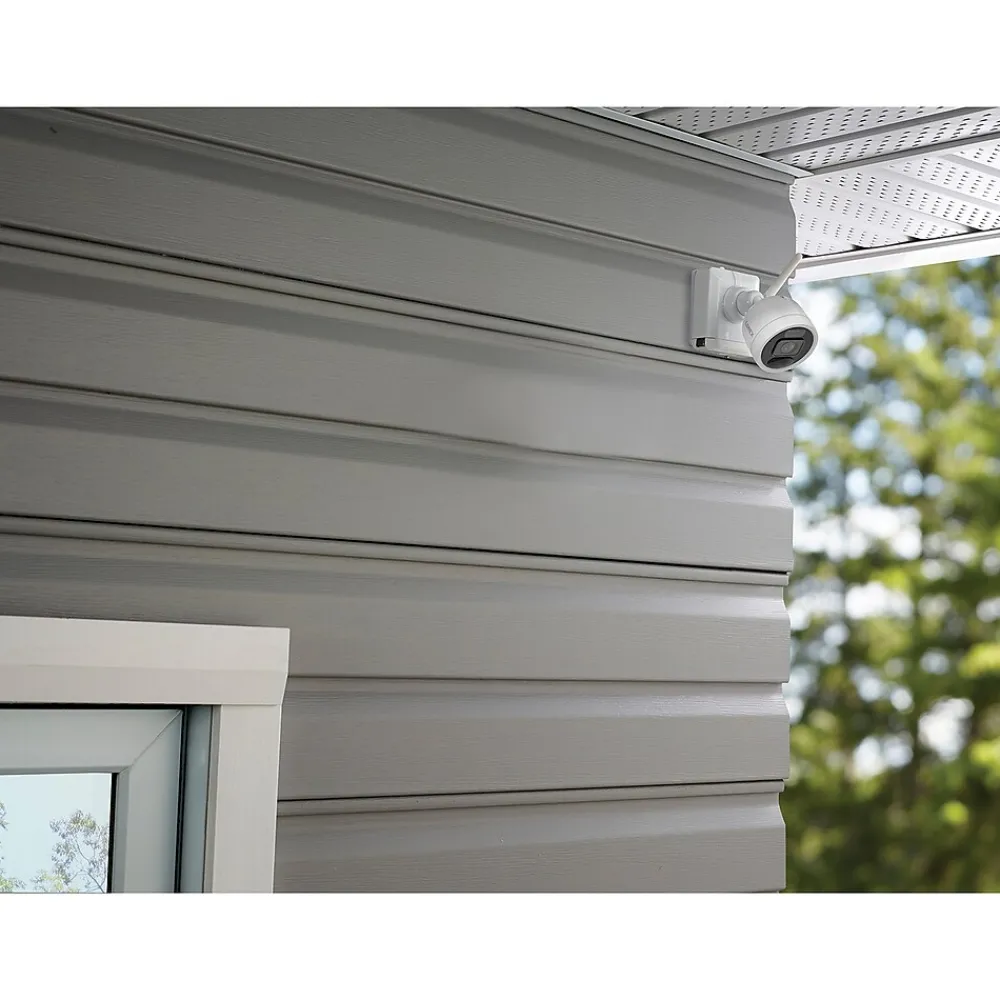 Lorex Outdoor Wireless 2K 4.0-MP 8-Camera Capable 1-TB NVR System with 4 Wi-Fi Battery Security Cameras, White (L42481-4AA4-E)