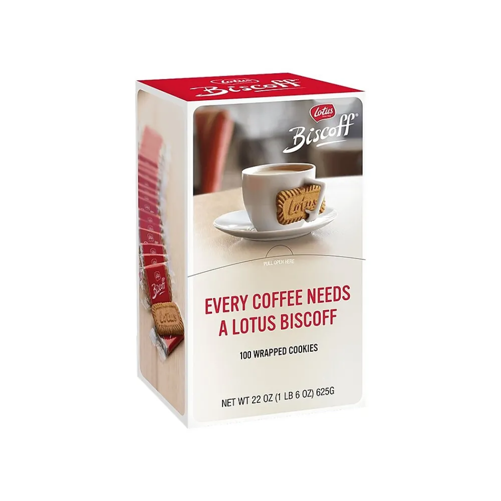 Biscoff Lotus Caramel Cookies, 0.22 oz., 100/Box (LOT456268)