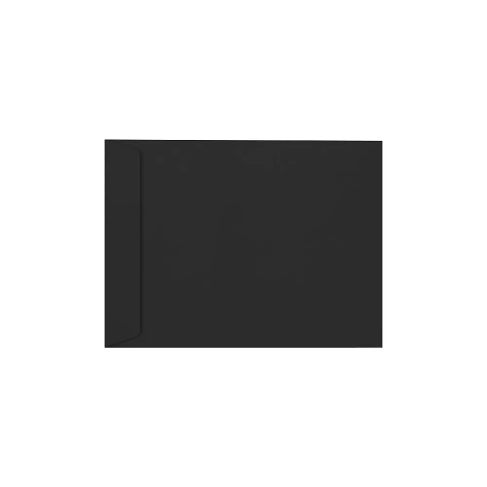 Hot LUX 8 1/2 x 10 1/2 Open End Envelopes 50/Pack, Midnight Black (4892-B-50)