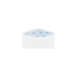 New LUX #10 Regular Envelopes (4 1/8 x 9 1/2) 250/Box, 24lb. White w/ FDIC Security Tint (WS-2652-250)