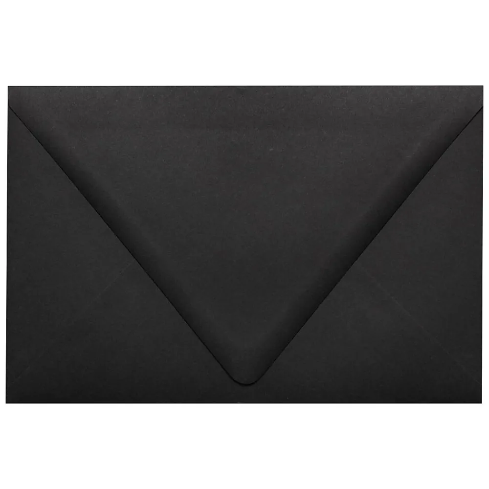 New LUX 6 x 9 Booklet Contour Flap Envelopes 50/Pack, Midnight Black (1820-B-50)