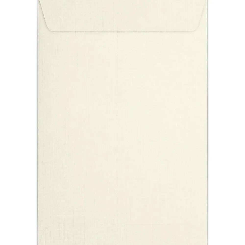 Best LUX 6 x 9 Open End Envelopes, 50/Box, Natural Linen (1644-NLI-50)