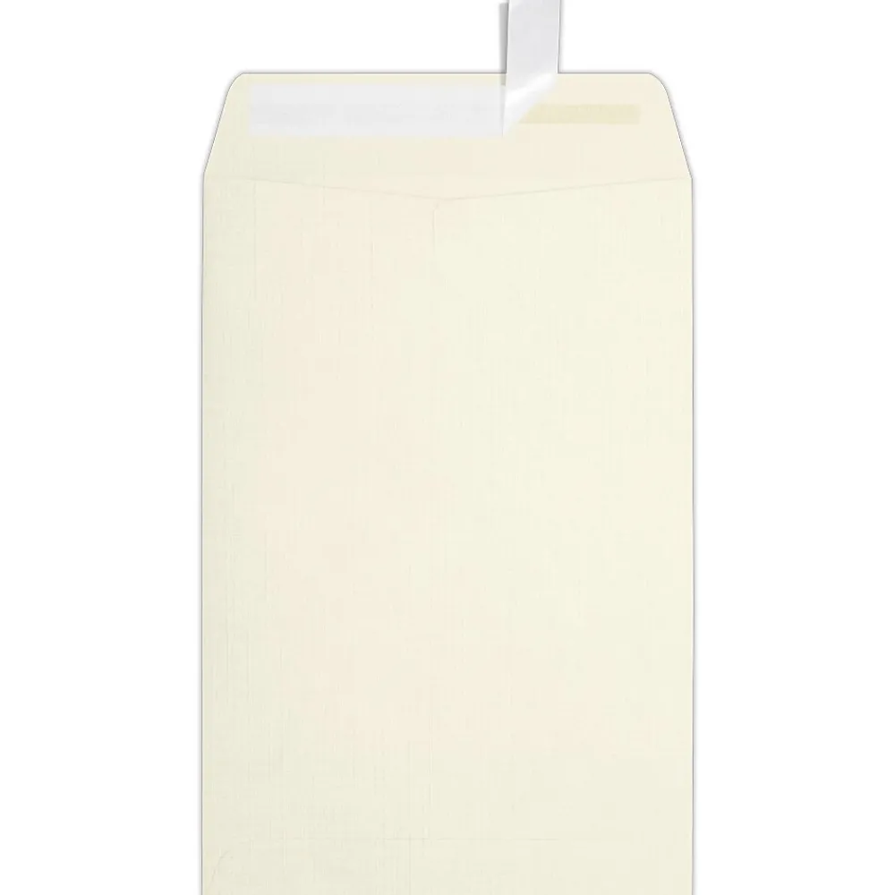 Best LUX 6 x 9 Open End Envelopes, 50/Box, Natural Linen (1644-NLI-50)