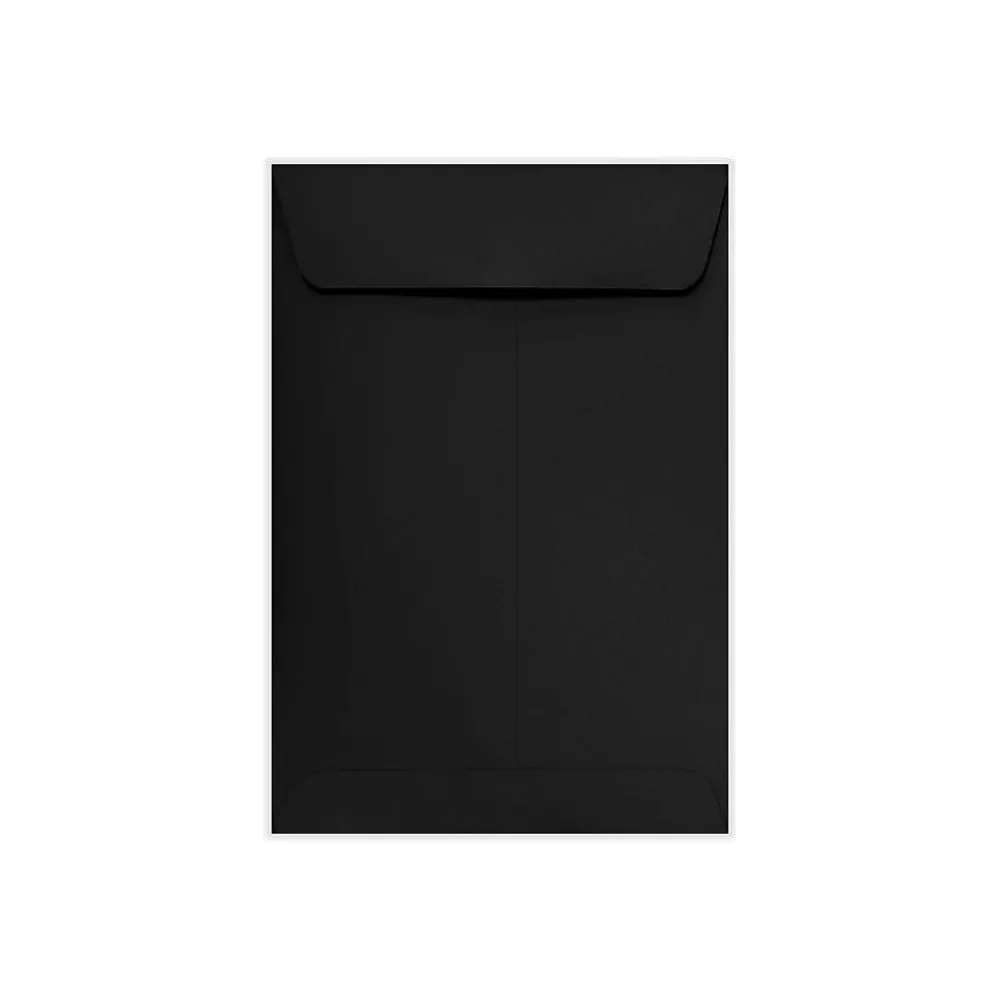 Clearance LUX 6.5" x 9.5" Open End Envelopes 500/Pack, Midnight Black (-1645-56-500)