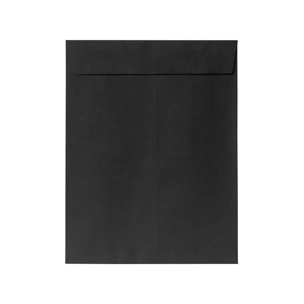 Sale LUX 9 x 12 Open End Envelopes 250/Pack, Midnight Black (80428-250)