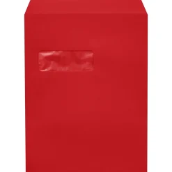 Sale LUX 9" x 12" Open End Window Envelopes, Ruby Red (-1590-18-250)