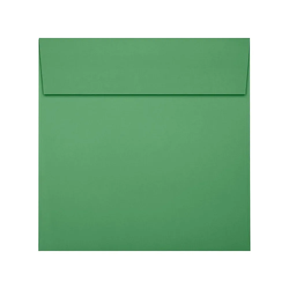 LUX 6 x 6 Square Envelopes 50/Pack, Holiday Green (8525-12-50)