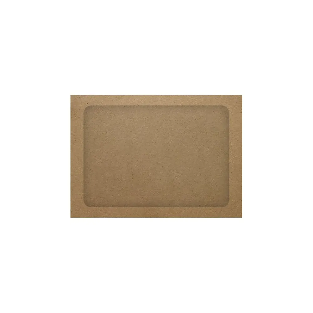 Outlet LUX A7 Full-Face Window Envelopes, Grocery Bag Brown, 50/PK (A7FFW-GB-50)