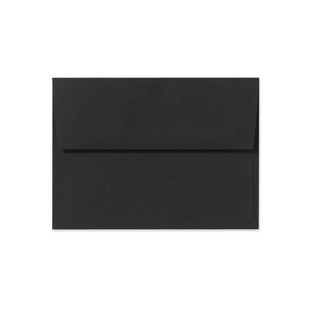 Best LUX A1 Invitation Envelopes (3 5/8 x 5 1/8) 250/Box, Midnight Black (F-4565-B-250)