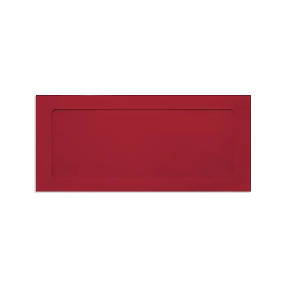 LUX Full Face #10 Window Envelopes, Ruby Red 4 1/8 x 9 1/2 inch 50/Pack