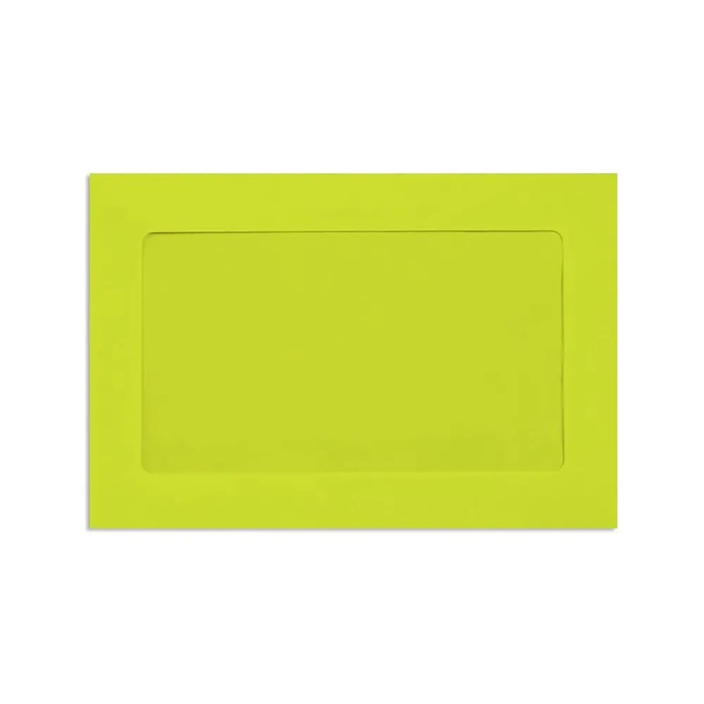 Sale LUX Full Face Window Envelopes Wasabi Green 6 x 9 inch 500/Pack