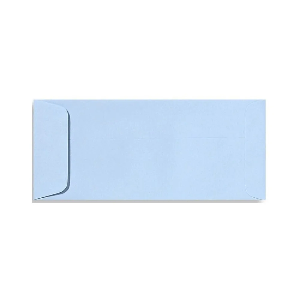 LUX 70lbs. 4 1/8" x 9 1/2" #10 Open End Envelopes, Baby Blue, 500/BX