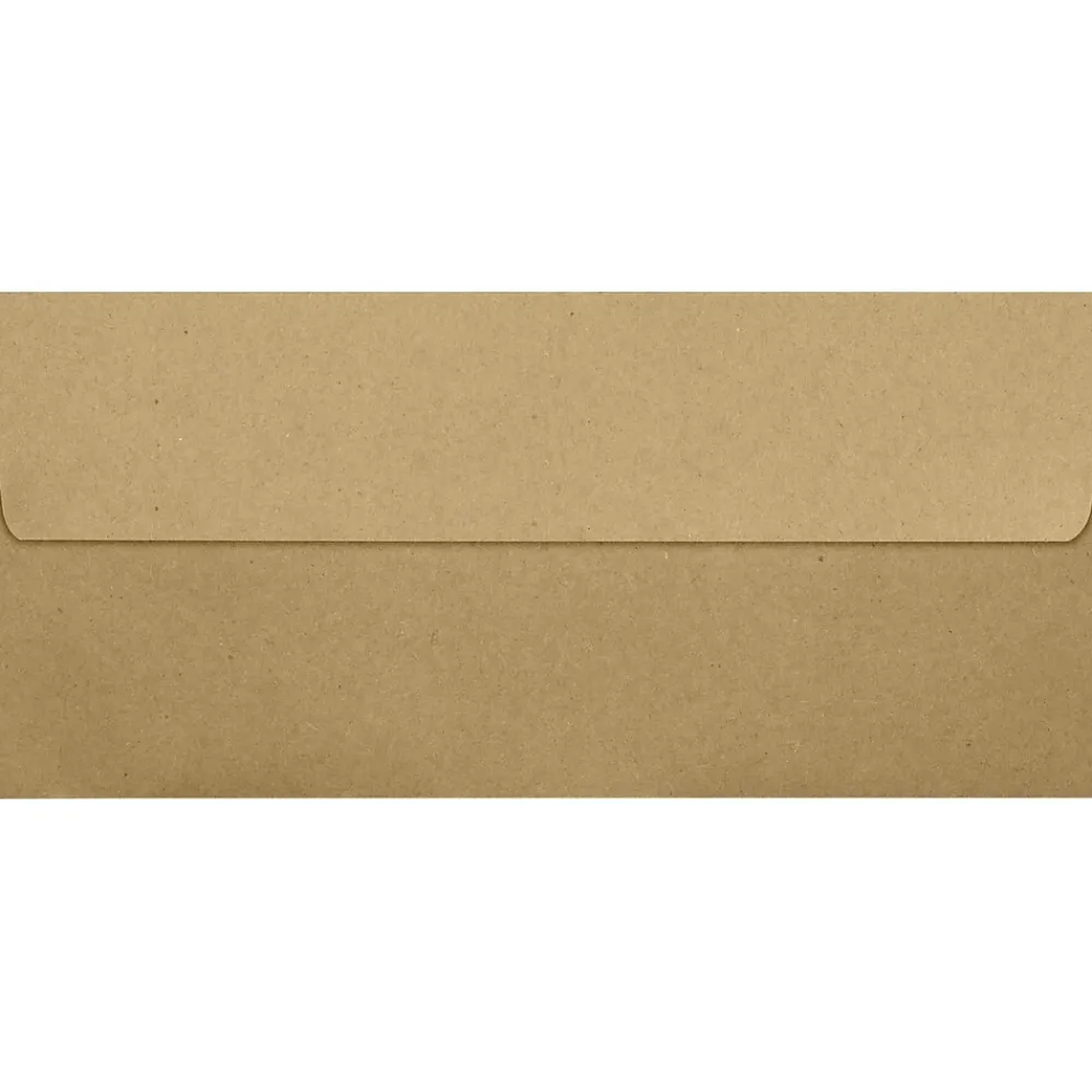 Best LUX 70lbs. 4 1/8" x 9 1/2" #10 Square Flap Envelopes, Grocery Bag Brown, 250/BX