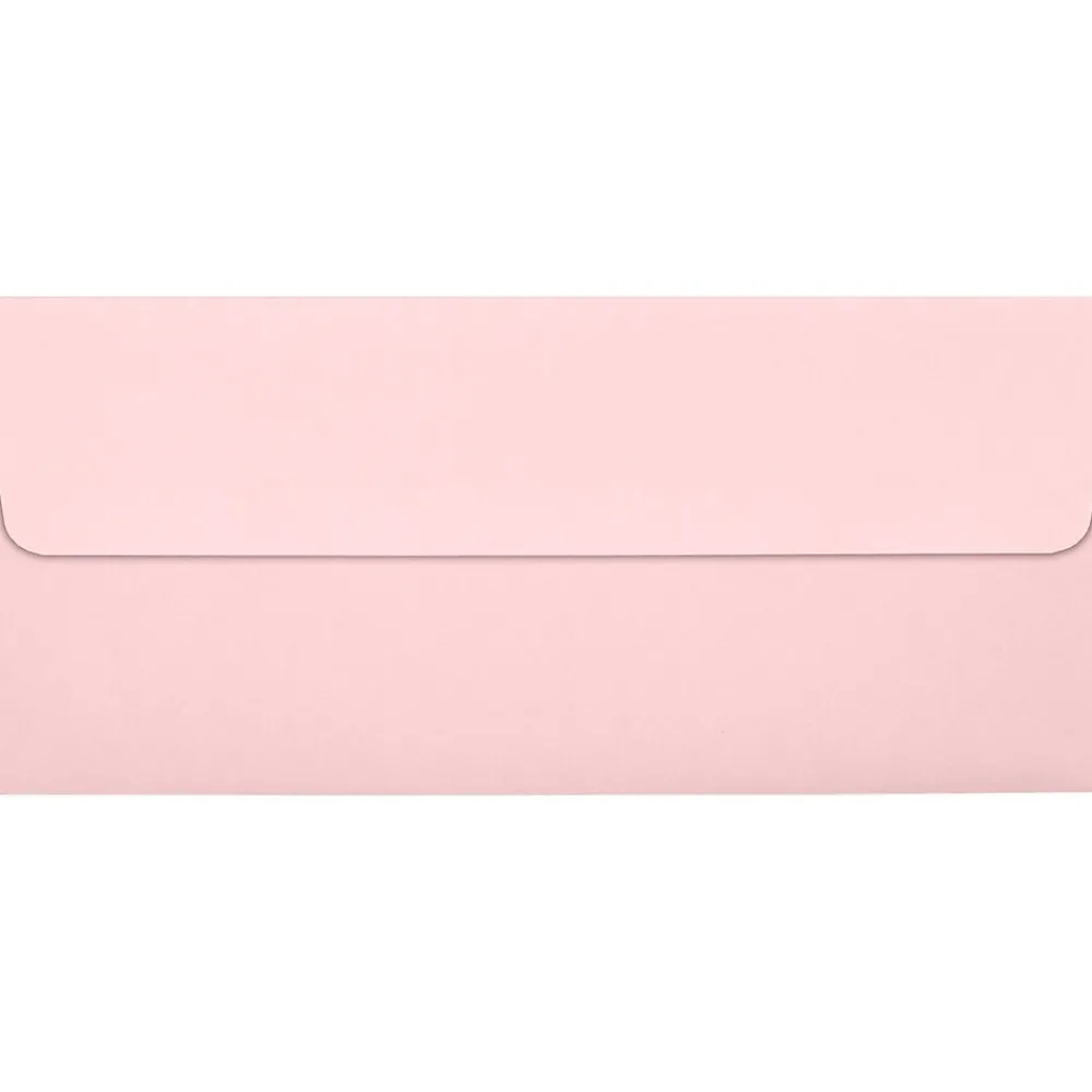 Discount LUX 70lbs. 4 1/8" x 9 1/2" #10 Square Flap Envelopes, Candy Pink, 500/BX