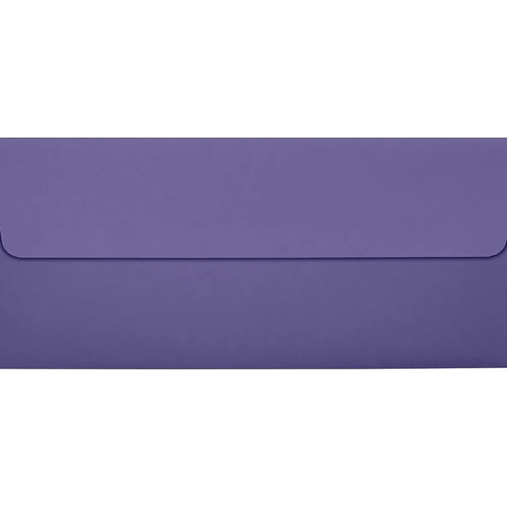 Sale LUX 80lbs. 4 1/8" x 9 1/2" #10 Square Flap Envelopes, Wisteria Purple, 250/BX